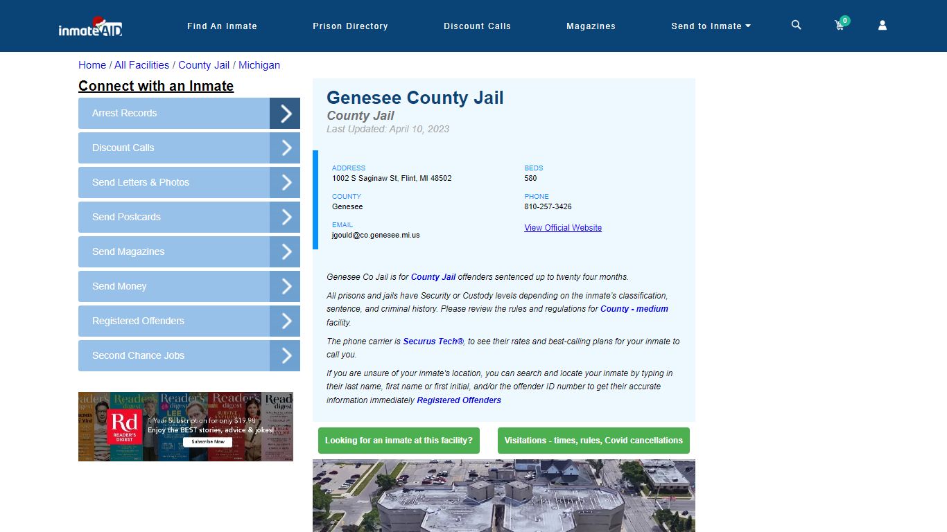 Genesee County Jail - Inmate Locator - Flint, MI